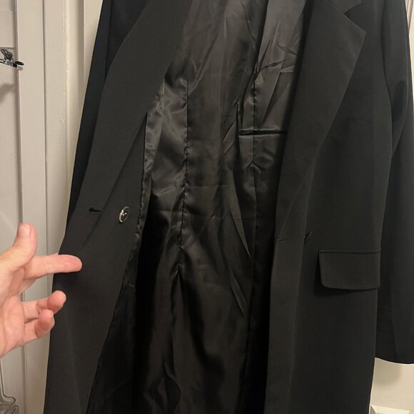 Women's longline black blazer size medium - Picture 4 of 4